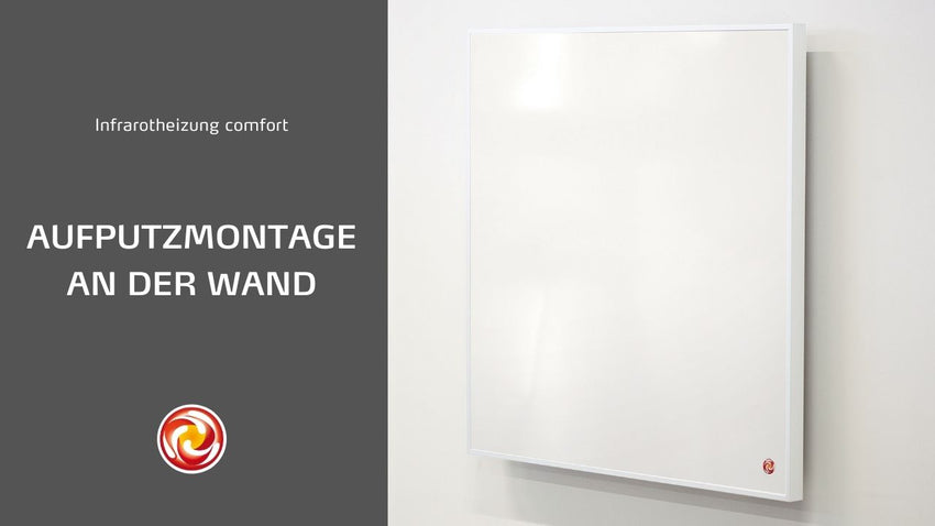 Video zur Wandmontage einer easyTherm® Infrarotheizung comfort