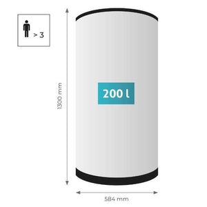 Details zum Autarkie-Boiler mit 200 Liter Speicher